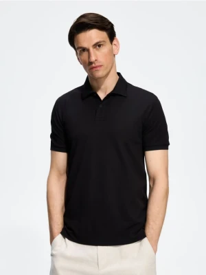 Reserved - Koszulka polo regular fit - czarny