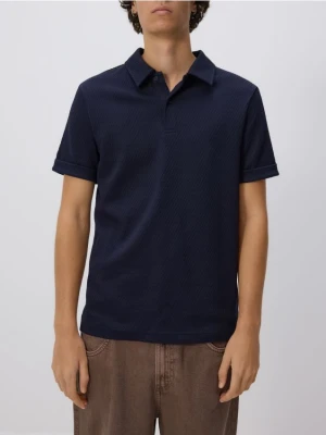 Reserved - Koszulka polo regular fit - granatowy