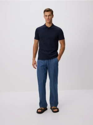 Reserved - Koszulka polo regular fit - granatowy