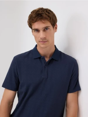 Reserved - Koszulka polo regular fit - granatowy