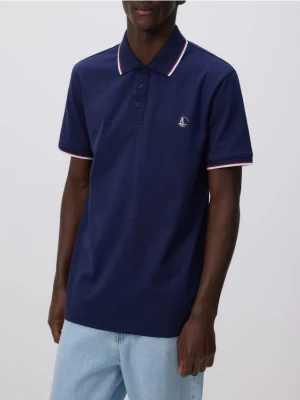 Reserved - Koszulka polo regular fit - granatowy