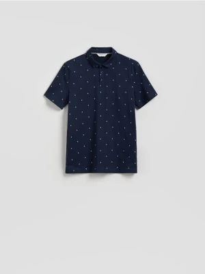 Reserved - Koszulka polo regular fit - granatowy