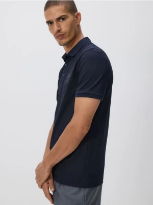 Reserved - Koszulka polo regular fit - granatowy