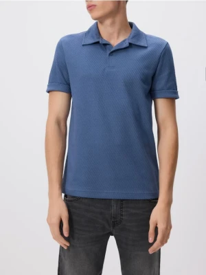 Reserved - Koszulka polo regular fit - niebieski