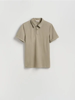 Reserved - Koszulka polo regular fit - oliwkowy