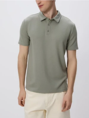 Reserved - Koszulka polo regular fit - oliwkowy