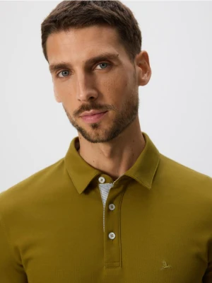 Reserved - Koszulka polo regular fit - oliwkowy