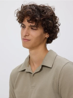 Reserved - Koszulka polo regular fit - oliwkowy