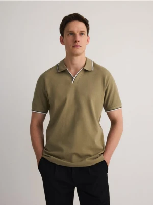 Reserved - Koszulka polo regular fit - zielony