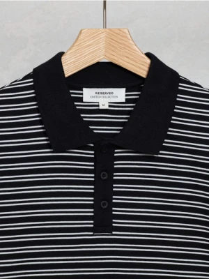 Reserved - Koszulka polo regular w paski - wielobarwny