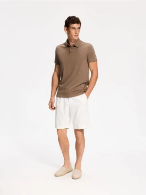 Reserved - Koszulka polo slim - beżowy