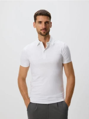 Reserved - Koszulka polo slim - biały