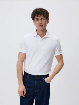 Reserved - Koszulka polo slim - biały