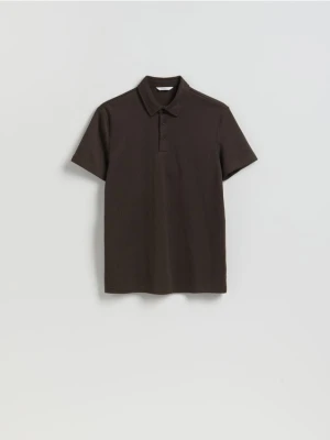 Reserved - Koszulka polo slim - ciemnobrązowy