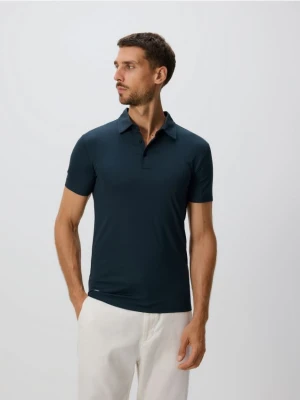 Reserved - Koszulka polo slim - ciemnozielony