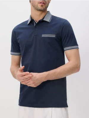 Reserved - Koszulka polo slim - granatowy
