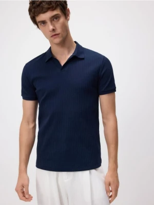 Reserved - Koszulka polo slim - granatowy