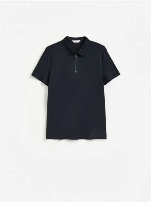 Reserved - Koszulka polo slim - granatowy