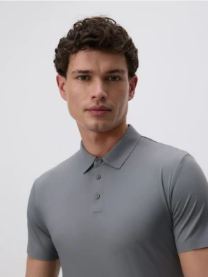 Reserved - Koszulka polo slim - jasnoszary