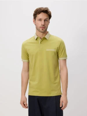 Reserved - Koszulka polo slim - limonkowy