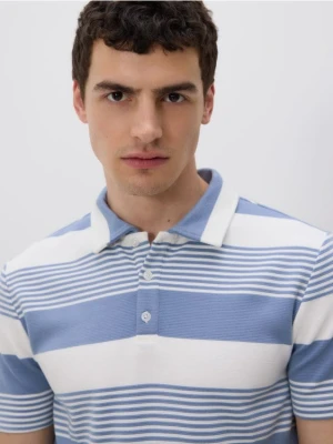 Reserved - Koszulka polo slim - niebieski