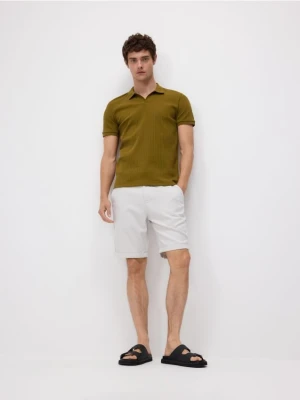 Reserved - Koszulka polo slim - oliwkowy