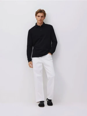 Reserved - Koszulka polo z długim rękawem - czarny
