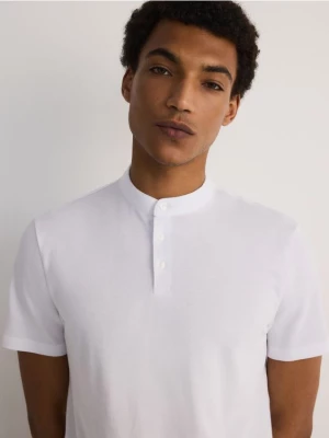 Reserved - Koszulka polo ze stójką - biały