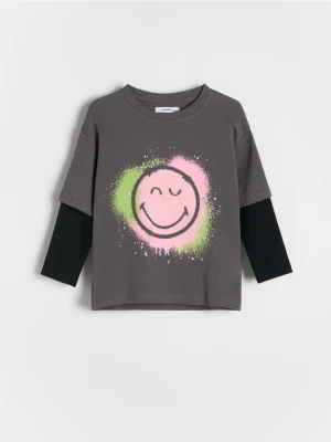 Reserved - Koszulka SmileyWorld® - ciemnoszary