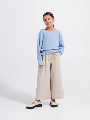 Reserved - Koszulka z falbanką - jasnoniebieski