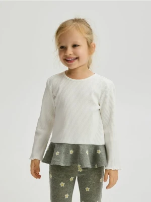 Reserved - Koszulka z falbanką - wielobarwny