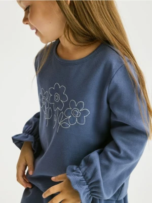 Reserved - Koszulka z haftem - granatowy