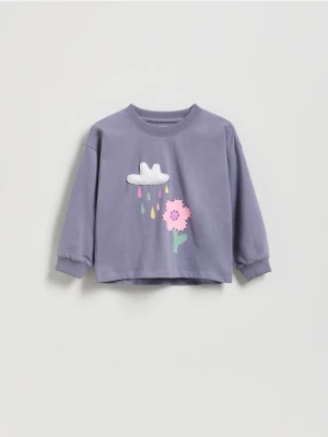 Reserved - Koszulka z nadrukiem - fioletowy