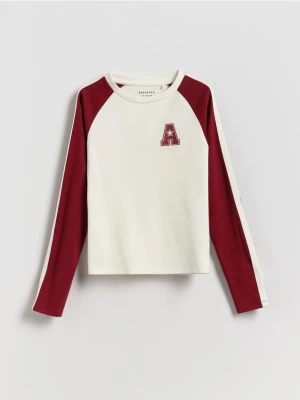 Reserved - Koszulka z nadrukiem - intenstywna czerwień