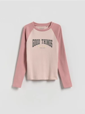 Reserved - Koszulka z nadrukiem - różowy