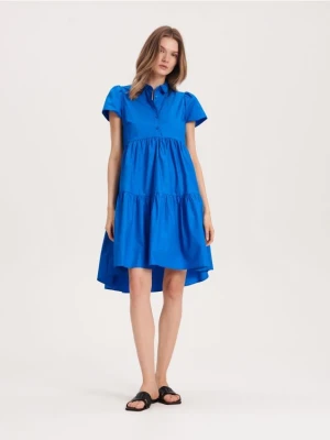 Reserved - Koszulowa sukienka - niebieski