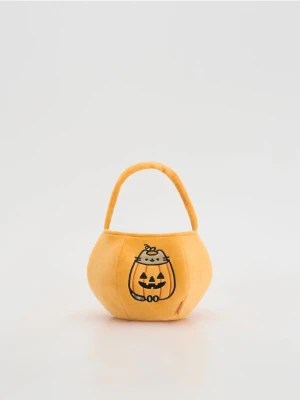 Reserved - Koszyk na Halloween Pusheen - pomarańczowy