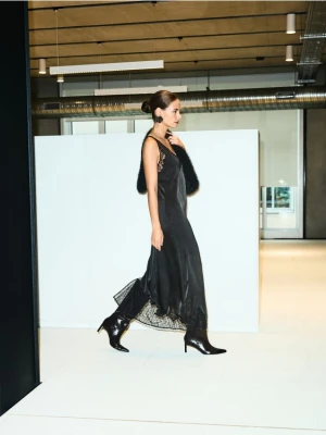 Reserved - Kozaki na obcasie - ciemnofioletowy