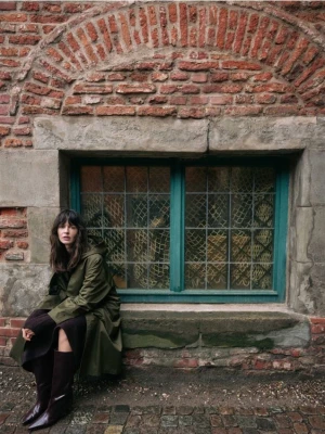 Reserved - Kozaki na obcasie kitten - bordowy