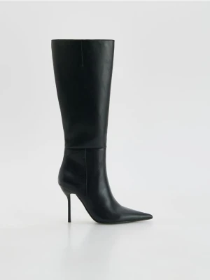 Reserved - Kozaki na szpilce - czarny