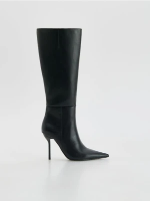 Reserved - Kozaki na szpilce - czarny