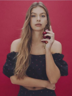 Reserved - Krótka bluzka hiszpanka - wielobarwny