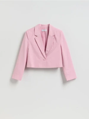 Reserved - Krótka marynarka - pastelowy róż
