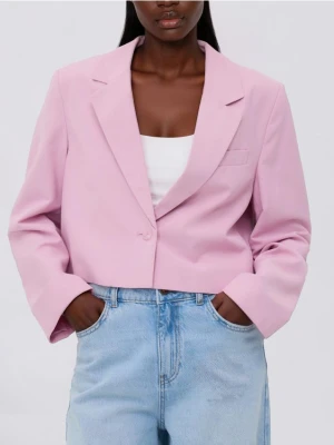 Reserved - Krótka marynarka - pastelowy róż