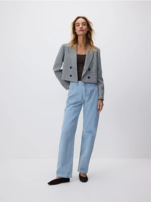 Reserved - Krótka marynarka w pepitkę - wielobarwny