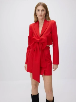 Zdjęcie produktu Reserved - Krótka marynarka z kokardą - czerwony