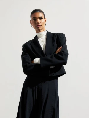 Reserved - Krótka marynarka z wełną - czarny