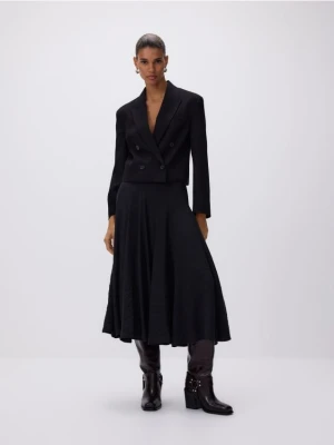 Reserved - Krótka marynarka z wełną - czarny