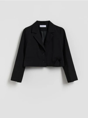 Reserved - Krótka marynarka z wiskozą - czarny