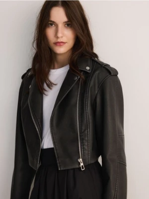 Reserved - Krótka ramoneska - ciemnoszary